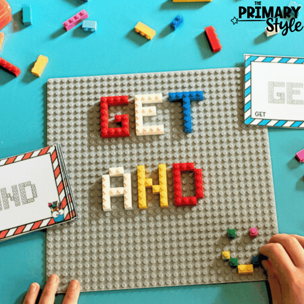 With this resource, students can practice sight words using building blocks.