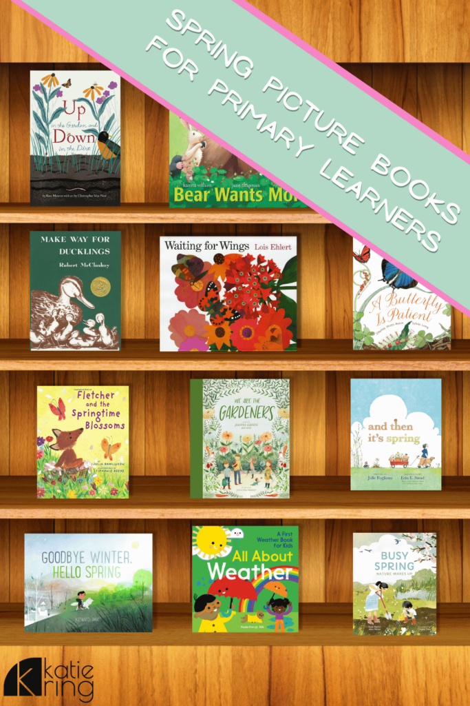 Need some great ideas for spring picture books that your primary learners will love? This post has you covered with great spring read alouds that can be used alongside spring units like oviparous animals, caterpillars and butterflies and gardening.