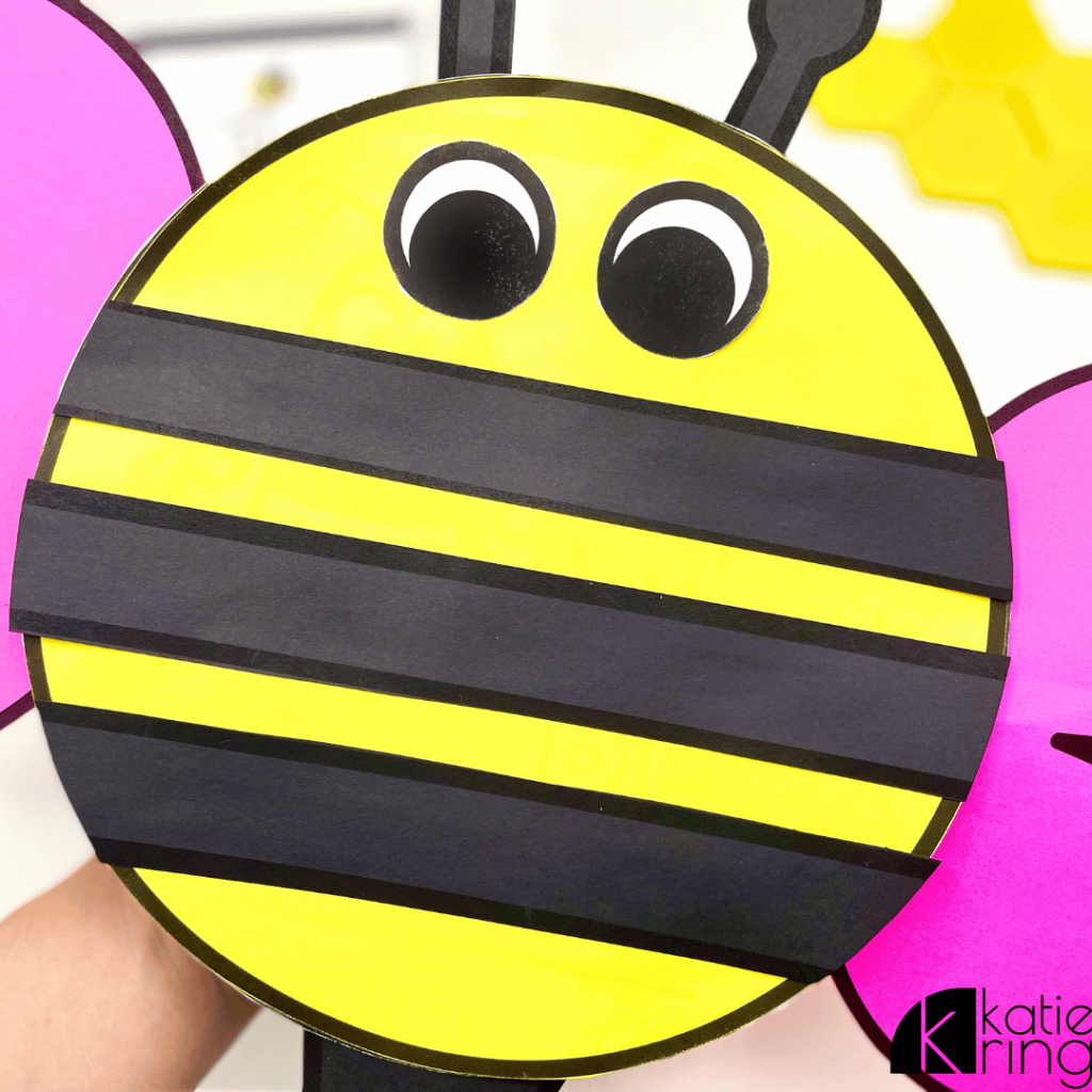 Add a fun bee craft to your bee unit with the activity shown in this photo.