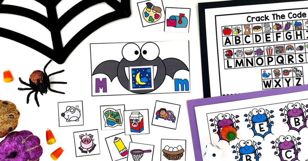 Connect your spider and bat theme to key literacy skills.