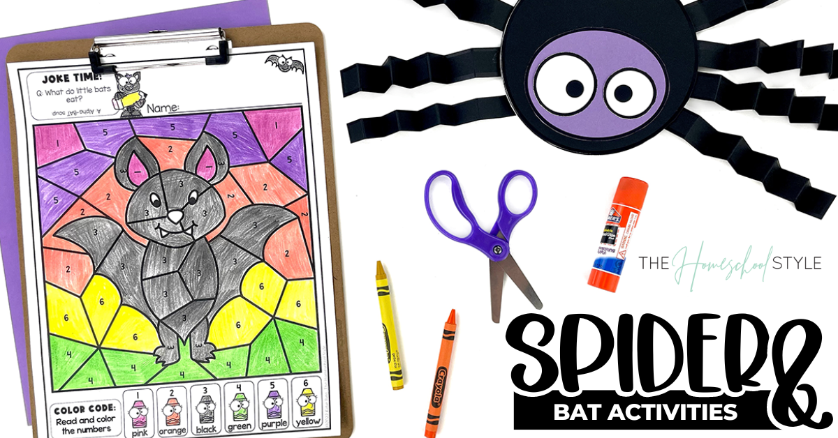 Engage your kids this fall with a cross-curricular study of bats and spiders