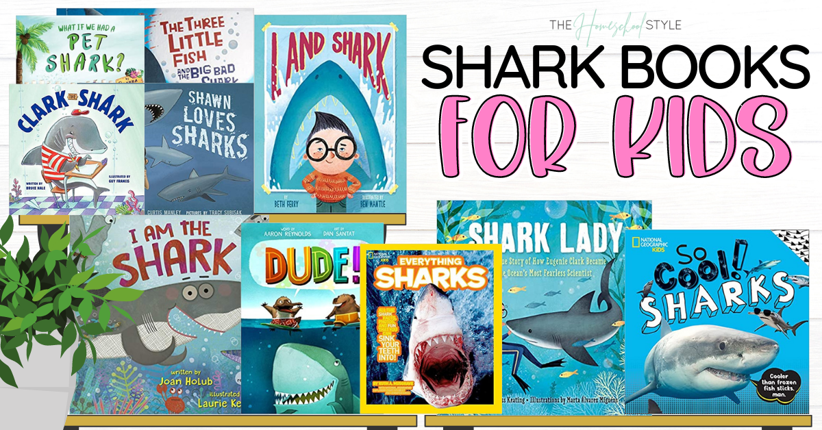 Ready to jump into summer with fun and informative books about sharks? These books are exciting, informative, and fascinating for you and your kiddos as you jump into learning all about sharks.