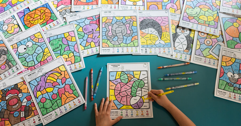 3 Benefits of Using Color by Code in Literacy Centers - The Primary Style