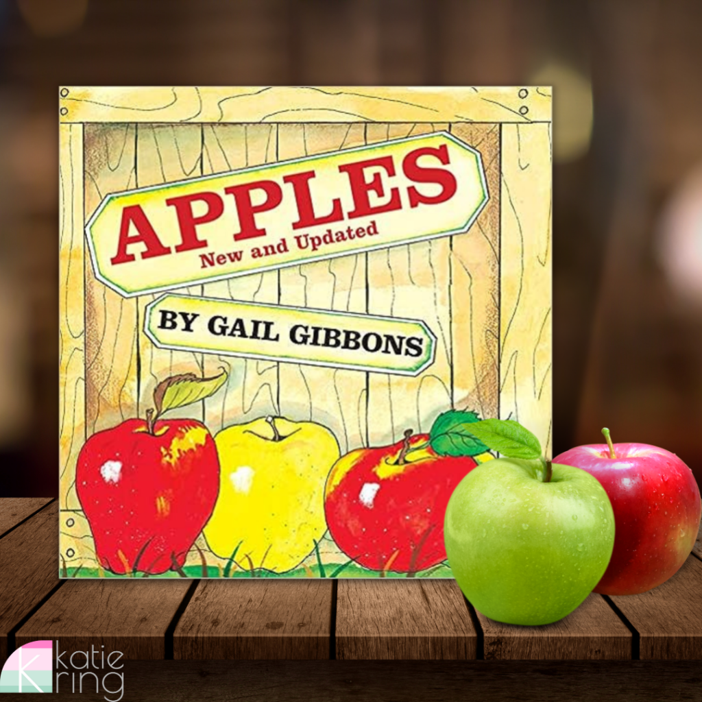 As you dive into everything apples and pumpkins, grab this awesome book Apples by Gail Gibbons to help your students explore all things apples.