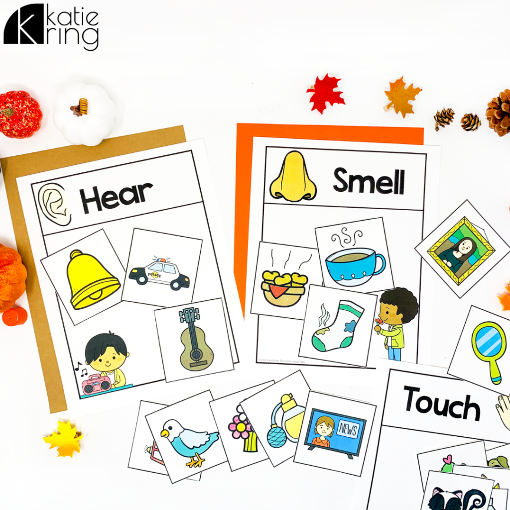 Fall activities for kids like this 5 senses activity are great to add to your fall thematic activities and centers this autumn.