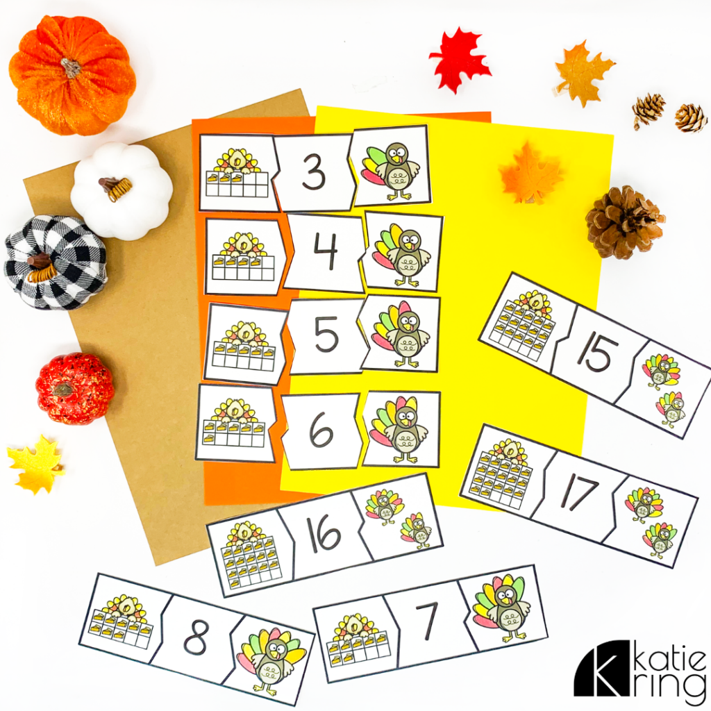 Choosing center time activities like this to include in your fall activities for kids will give your students so many opportunities to practice key skills in fun ways.