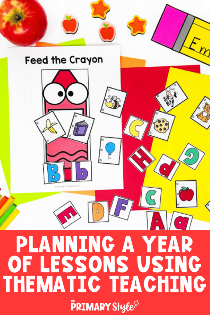 Want to simplify lesson planning in your lower elementary classroom? Check out this post to find out how you can plan a year of lessons using thematic teaching. I also share resources and theme ideas to help you start planning!