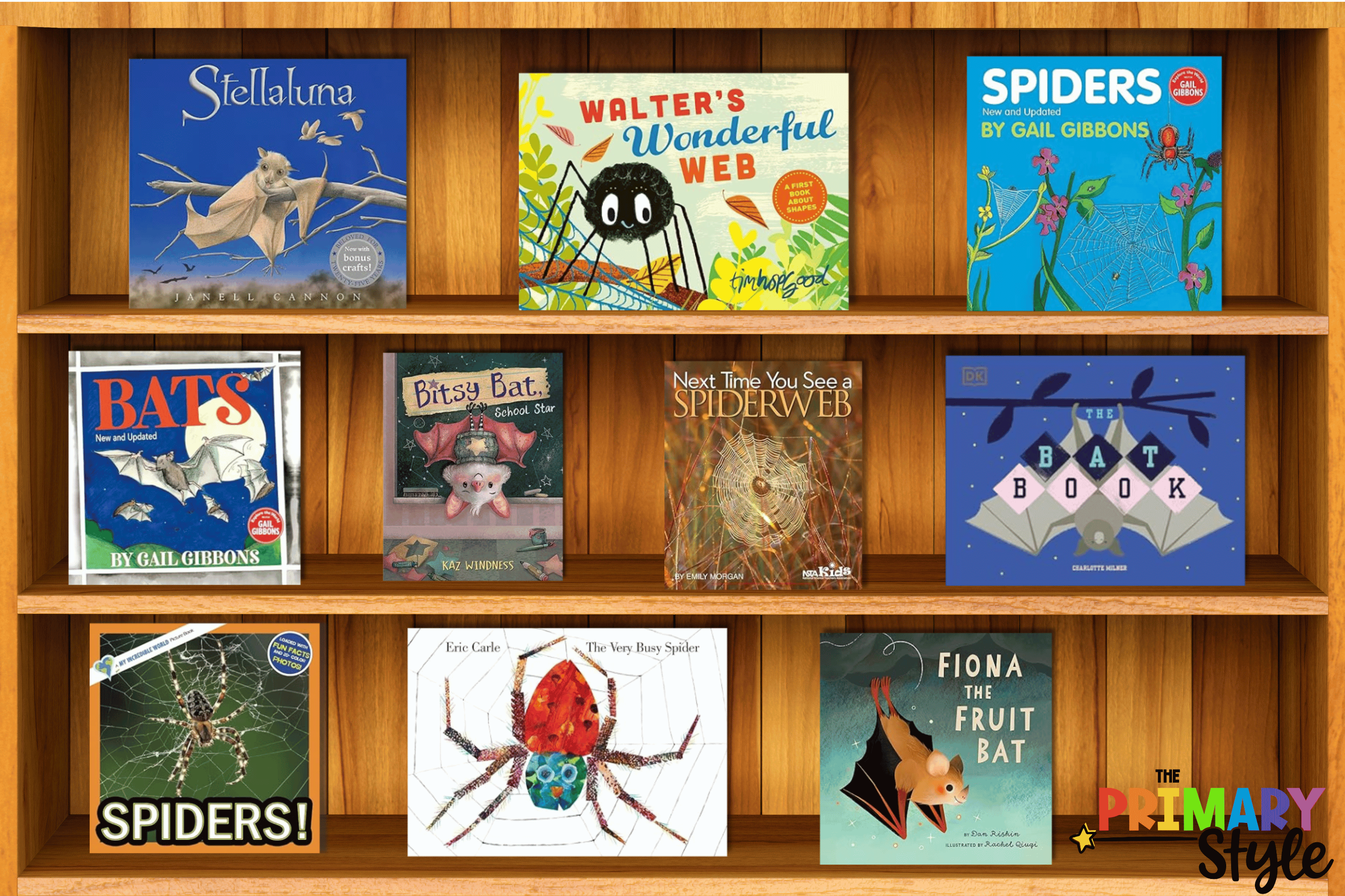 Use these bat and spider books for kids in your classroom lessons.