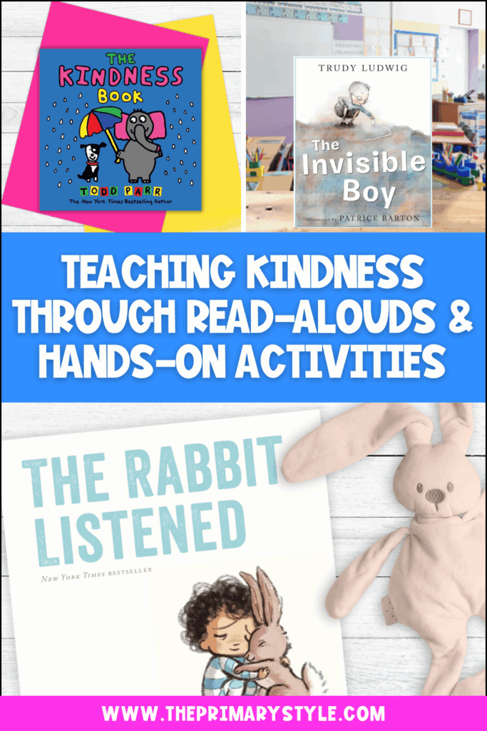 Looking for some engaging ways to teach kindness in your primary classroom? Try teaching kindness through read alouds and hands-on activities! In this post, I share simple but effective books, crafts and discussions for encouraging kindness in the classroom!