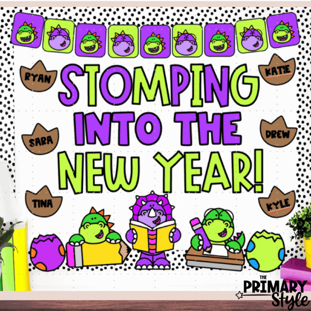 This dinosaur display is perfect for the start of a brand new school year.