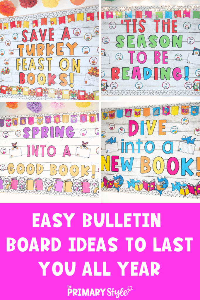 Changing out bulletin boards for each season and holiday can feel like a chore. Simplify your process with these easy bulletin board ideas that will last you all year!