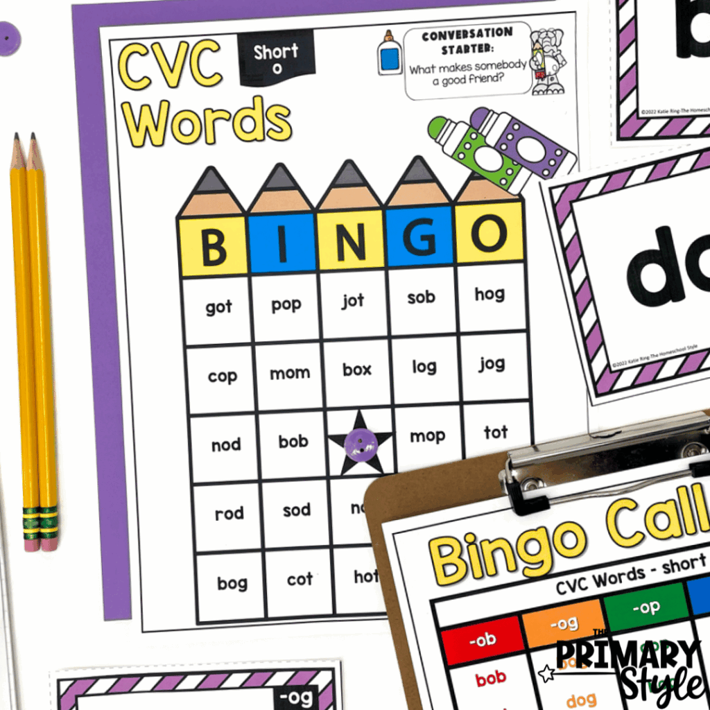 CVC Word Bingo is a great first week of school activity that students will enjoy.