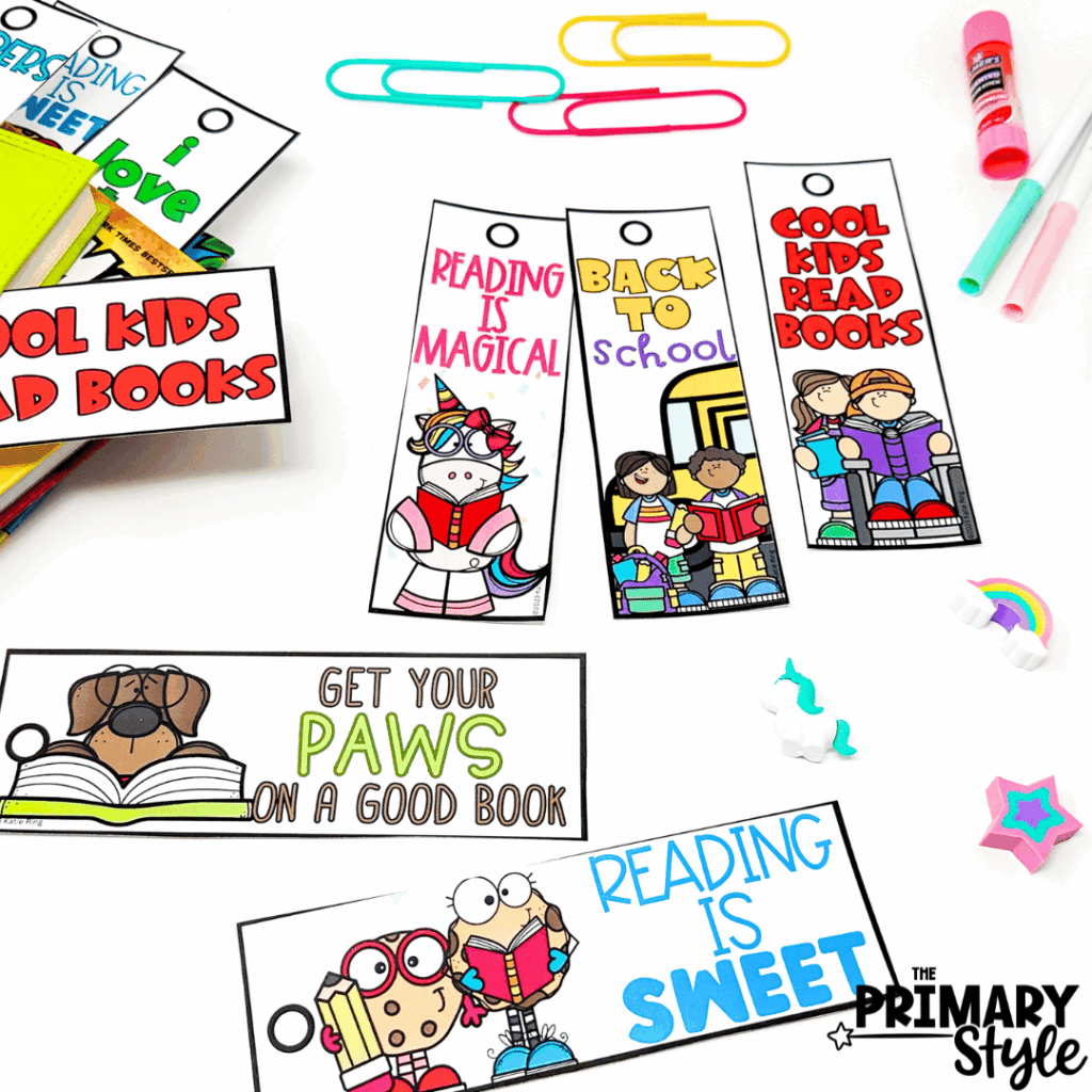 Give students a sweet surprise during the first week of school with these bookmarks!