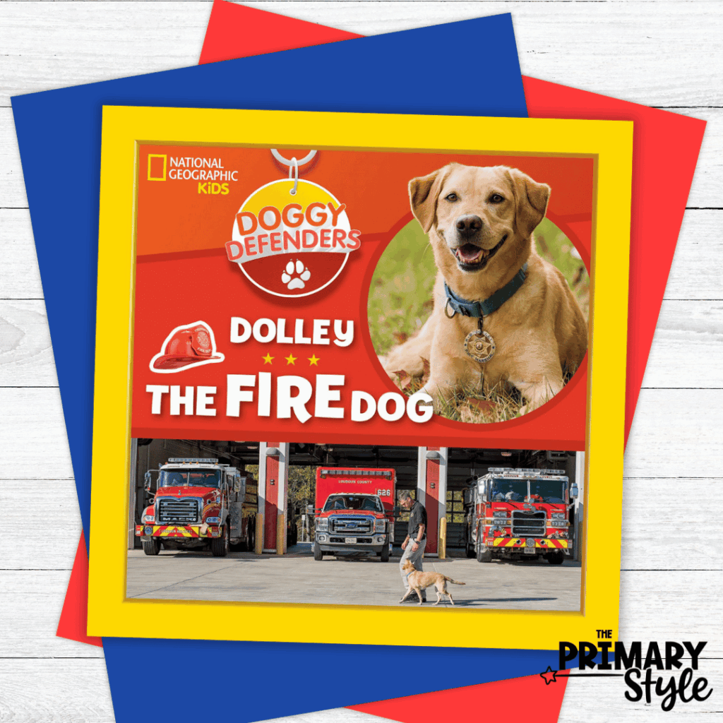 Learn about fire safety with picture books like  "Dolley the Fire Dog".