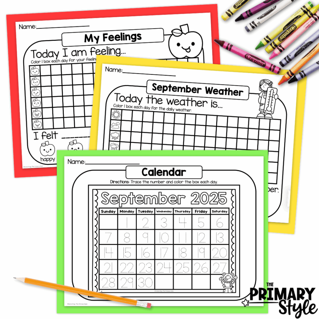 These low prep worksheets will help students practice calendar skills.