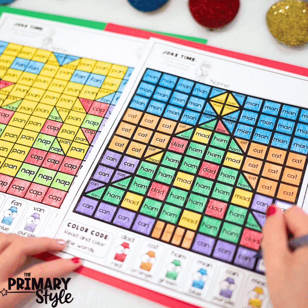 Mystery pictures are another low-prep way to add fun to your holiday activities.