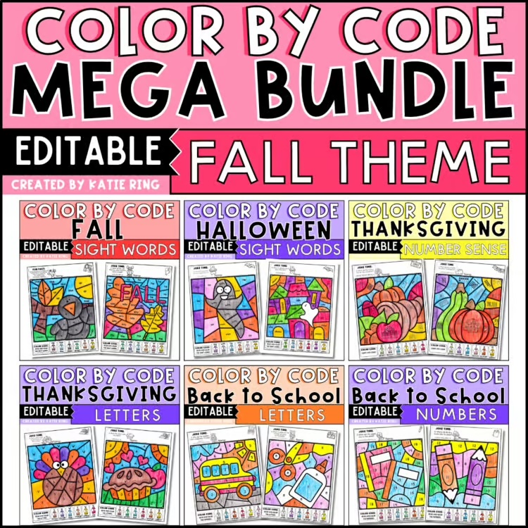 This mega bundle includes no prep fall activities that you can use all season long!