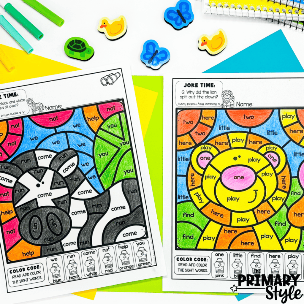 Activities like these safari themed worksheets are perfect for differentiation.