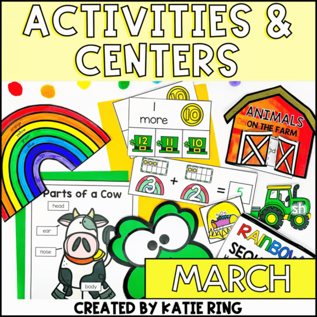 You can find these March centers in my TPT store.