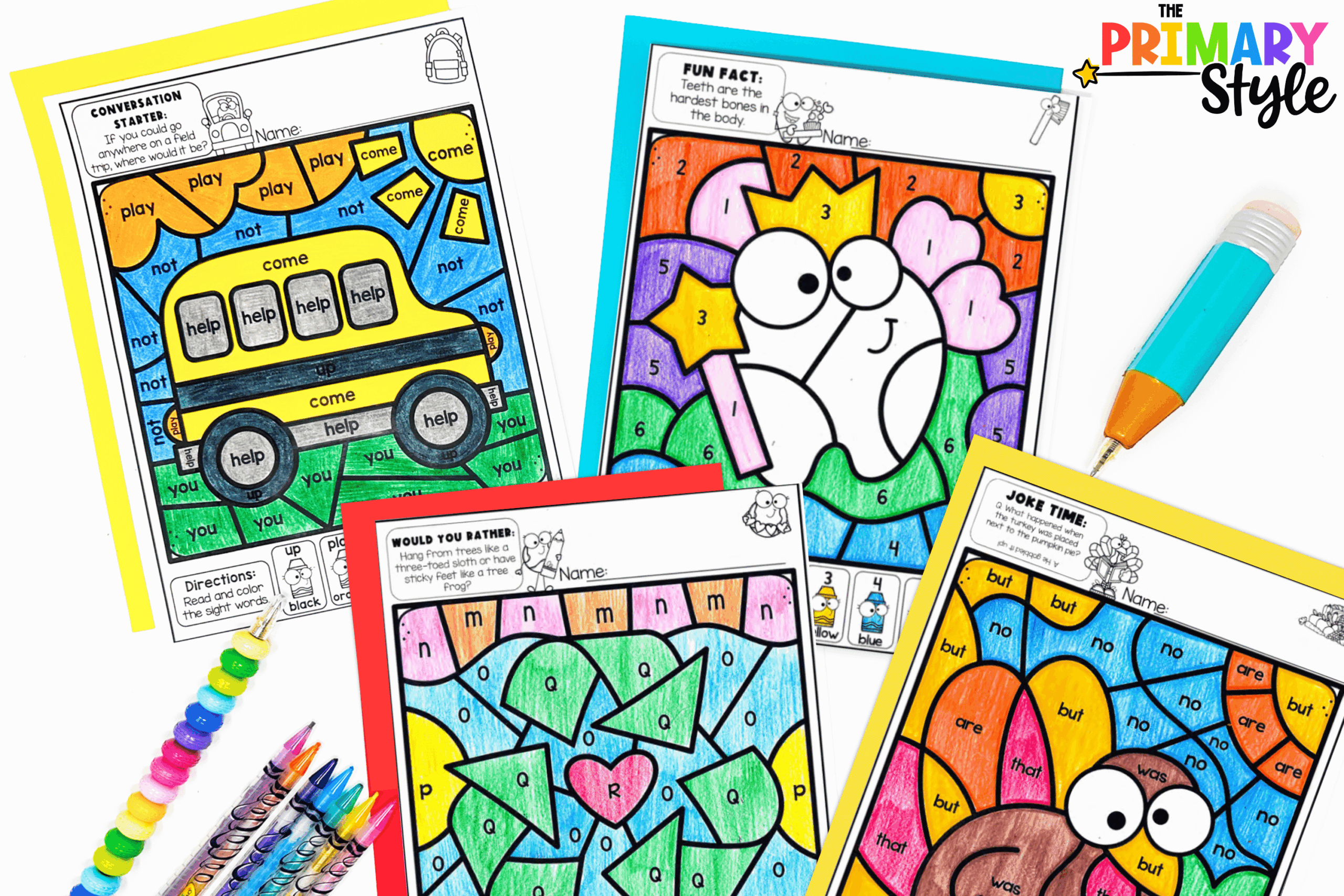 Learn why color by code is perfect for differentiation in kindergarten and first grade.
