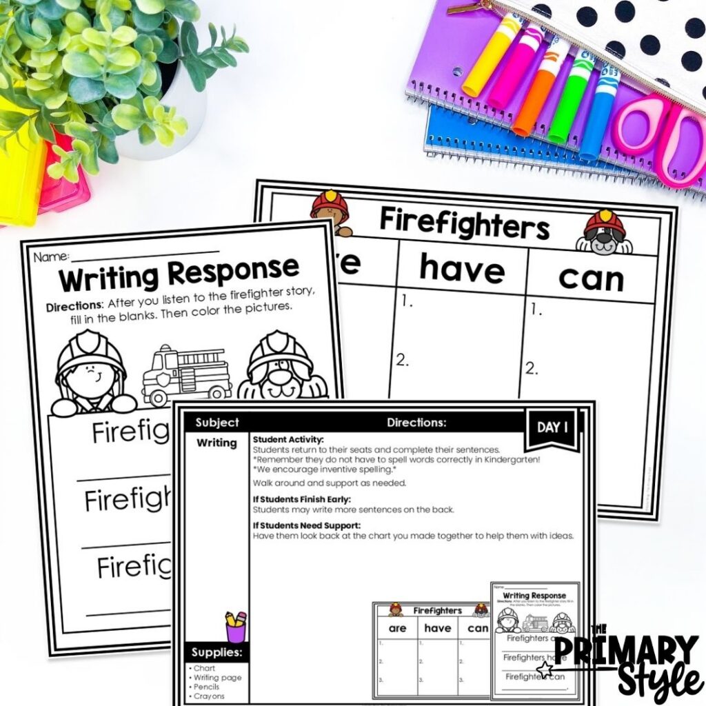 Skip the from scratch planning with daily thematic kindergarten sub plans.